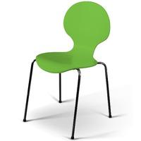 set of 4 jackpot chairs in lime green