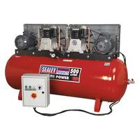 Sealey SAC4505555B Compressor 500ltr Belt Drive 2 x 5.5hp 3ph 2-Stage