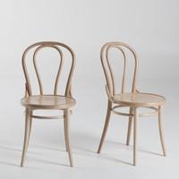 Set of 2 Inqaluit Bistro Style Beech Chairs