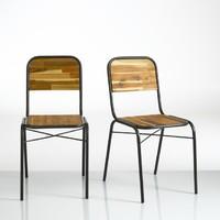 Set of 2 Tubular Steel HIBA Chairs