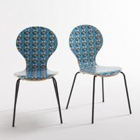 set of 2 barting printed chairs