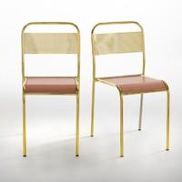 set of 2 delphine miquel gio school chairs