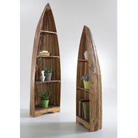 SET OF 2 WOODEN BOAT CABINETS in Vintage Style