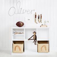 SEASIDE COLLECTION HORIZONTAL LOW SHELVING UNIT in White - 5 x 2 unit