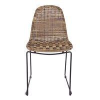 SET OF 2 RATTAN DINING CHAIRS in Natural Design