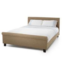 Serene Hazel 4FT Small Double Upholstered Bedstead - Wholemeal