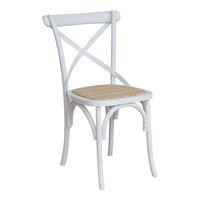 Sebago Bistro Dining Chair With Rattan Seat Pad