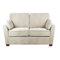 Seville Fabric 3 Seater Sofa In Mink With Dark Feet