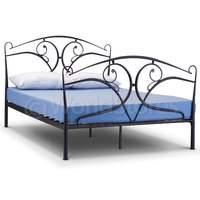 Seline Black Bed Frame Double