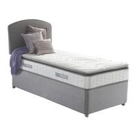 Sealy Duchess Zoned Cushion Top Pewter Divan Set 2 Drawers in Single