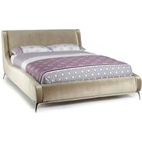 Serene Faye Gold Fabric Bed