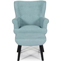 Serene Oban Duck Egg Fabric Chair