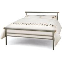 Serene Celine Silver Metal Bed