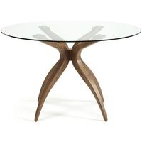 Serene Islington Walnut Dining Table - Round Fixed Top