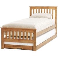 serene hevea wood amelia honey oak guest bed