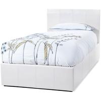 serene tuscany white faux leather ottoman bed