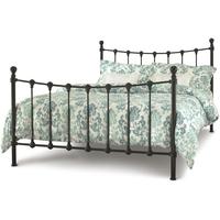 serene marseilles black metal bed