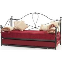 Serene Lyon Black Metal Day Bed with Guest Bed