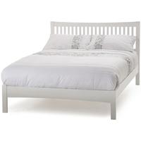 Serene Hevea Wood Mya Opal White Bed