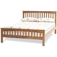 serene hevea wood amelia honey oak bed