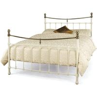 Serene Edwardian ll Ivory with Antique Bronze Metal Bed