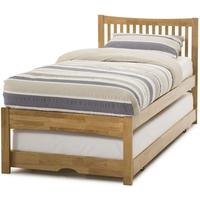 Serene Hevea Wood Mya Honey Oak Guest Bed