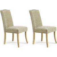 Serene Knightsbridge Fudge Fabric Dining Chair (Pair)