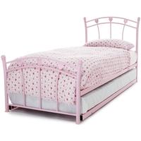 Serene Jemima Pink Gloss Metal Guest Bed