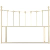 Serene Marseilles Ivory Gloss Metal Headboard