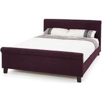 Serene Hazel Plum Fabric Bed