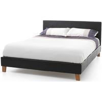 Serene Tivoli Black Faux Leather Bed