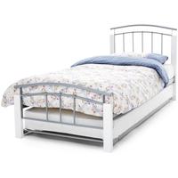Serene Tetras White and Silver Metal Guest Bed