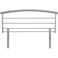 serene brennington silver metal headboard