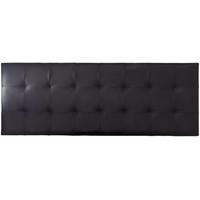 serene romana black faux leather headboard