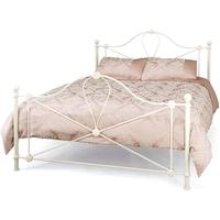 Serene Lyon Ivory Gloss Metal Bed