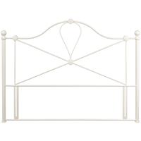 serene lyon ivory gloss metal headboard