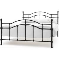 serene paris black metal bed