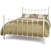 serene marseilles ivory gloss metal bed