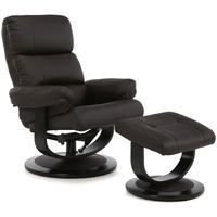 Serene Horten Brown Faux Leather Recliner Chair