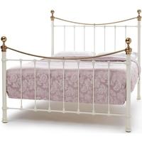 serene precious ethan ivory gloss with brass metal bed