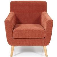 Serene Kelso Orange Fabric Chair