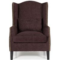 Serene Stirling Aubergine Fabric Chair