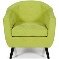 Serene Evie Green Fabric Chair