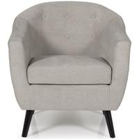 Serene Evie Grey Fabric Chair