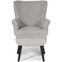 Serene Oban Grey Fabric Chair