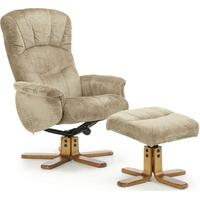 Serene Mandal Mink Fabric Recliner Chair