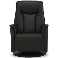 Serene Tonsberg Black Faux Leather Recliner Chair