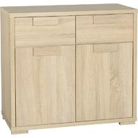 seconique cambourne sonoma oak effect veneer sideboard 2 door 2 drawer