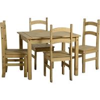 seconique budget mexican waxed pine dining set