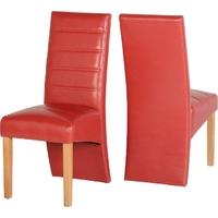 seconique g5 chair in rustic red pu pair